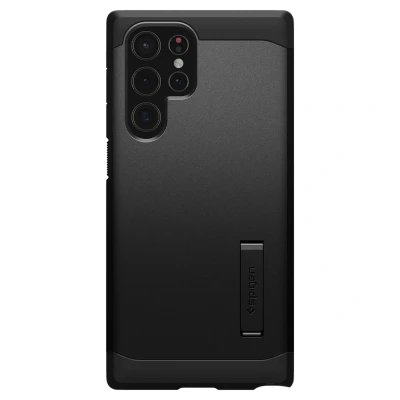 Abbildung von Spigen Ultra Hybrid TPU Back Cover Schwarz Samsung Galaxy S22