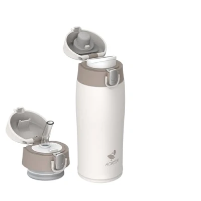Abbildung von AORIN Trinkflasche Edelstahl 18/8 350ml Auslaufsicher Thermoskanne, BPA Frei Sportflasche, Kinder für Sport, Schule, Outdoor