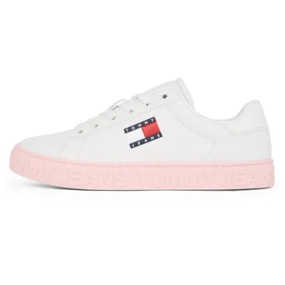 Abbildung von Tommy Jeans LOGO Sneaker low, Damen, Größe: 36, Ecru Schuhe