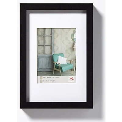 Abbildung von walther design Bilderrahmen schwarz 20 x 30 cm Echtglas Stockholm EA030B