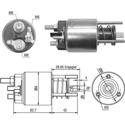 Abbildung von MAGNETI MARELLI 940113050453 Magnetschalter, Starter PEUGEOT: Boxer Van