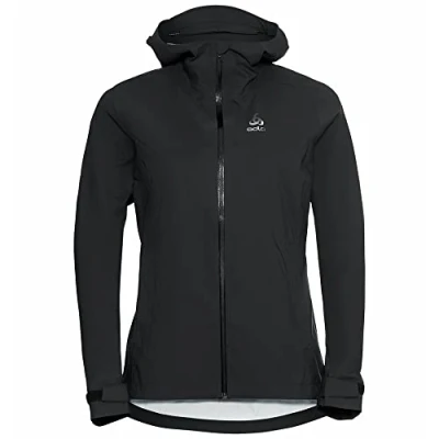 Abbildung von ODLO Aegis Regenjacke / wasserabweisende Jacke, Damen, Größe: 46/48, Black