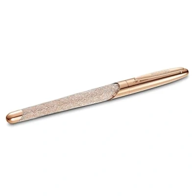 Abbildung von Swarovski Cryst Nova Tintenroller aus Kristalle, verchromt, Farbe: Rosé, Größe: 14.5x1.7 cm, 5534325