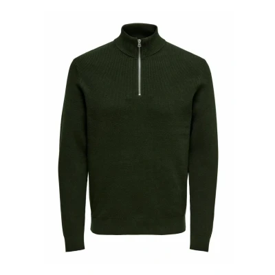Abbildung von ONLY &amp; SONS Herren Stehkragen Pullover ONSPHIL Regular Fit XS S M L XL XXL, Größe:XS, Farbe:Rosin 22023210