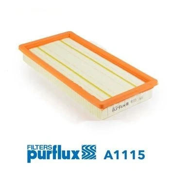 Abbildung von PURFLUX A1115 Luftfilter 39 151 321 Filtereinsatz FIAT: Tipo Estate, BRAVO 2, Hatchback, ALFA ROMEO: MiTo, LANCIA: Ypsilon II