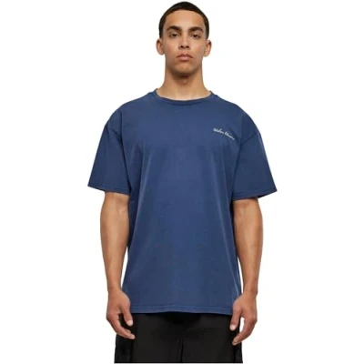 Abbildung von Urban Classics Small Embroidery Tshirt basic, Herren, Größe: 5XL, Spaceblue