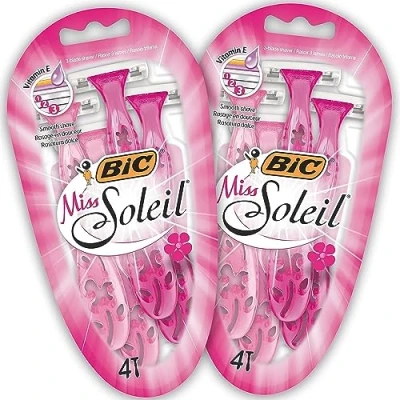 Abbildung von BIC Miss Soleil Einwegrasierer Damen, 2 x 4er Pack mit je 3 Klingen, Vitamin E für eine sanfte Rasur