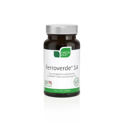 Abbildung von NICApur® Ferroverde® 14 Natürliches &amp; gut verträgliches EISEN + VITAMIN C (MyccoFerrin® Komplex) VEGAN und hohe BIOVERFÜGBARKEIT