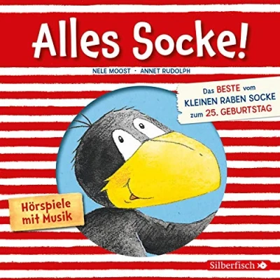 Abbildung von Alles Socke! (Alles erlaubt?, Eis!, gefunden!, zu spät!, echt wahr!, nass!, Bitte danke!, verlaufen!) (Der ... kleinen Raben Socke zum 25. Geburtstag: 2 CDs