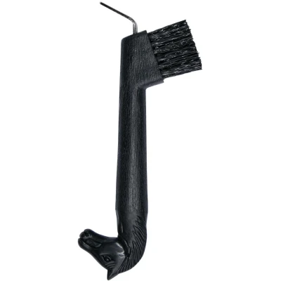 Abbildung von Harry&#039;s Horse Hufkratzer Pferdekopf Kunststoff Schwarz