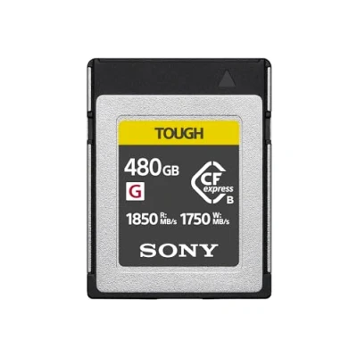 Abbildung von Sony CEB G480T Compact Flash Express Tough Speicherkarte mit 480GB, Schreiben 1750 MB/s, perfekt für RAW Aufnahmen &amp; 4k Videos hoher Bitrate