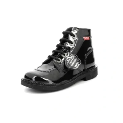 Abbildung von Kickers Unisex Kinder Kick Col Stiefel, Schwarz Noir Vernis Perm 83, 33 EU