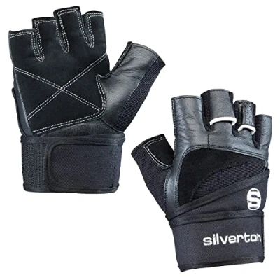 Abbildung von silverton Power Fitness Handschuhe mit Handgelenkumwicklung Verstellbarer Druck für optimale Stabilität Herren &amp; Damen Gym Handschuhe, Gewichtheber