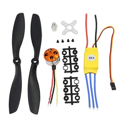 Abbildung von ICQUANZX RC 1000KV Brushless Motor A2212 13T mit 30A Regler 1045 Propeller CW CCW Zubehör Kit Halterung für Flugzeug DJI F450 550 Quadcopter (1000kv Set)