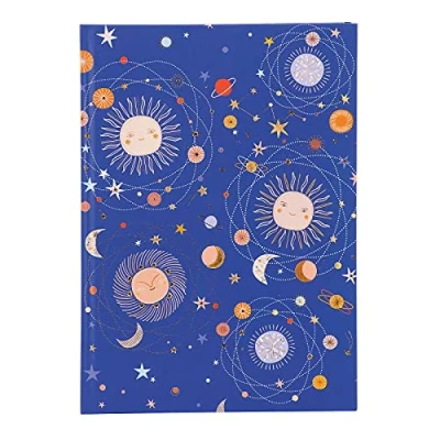 Abbildung von goldbuch Notizbuch DIN A5 Celestial im Turnowsky Design, Kladde mit 200 Seiten, Papier 100g/m² blanko, Kunstdruckpapier Einband Goldprägung und Lesezeichen, ca. 15 x 22 cm