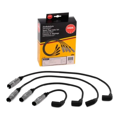 Abbildung von NGK 7044 Zündkabelsatz 4 VOLKSWAGEN: Golf 4, Bora Saloon, Jetta SEAT: Leon II Hatchback, Altea XL, Altea, AUDI: A3 Sportback, Hatchback kfzteile
