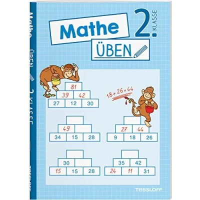 Abbildung von Mathe üben 2. Klasse : Zahlen bis 100, plus und minus, Einmaleins oder Geometrie