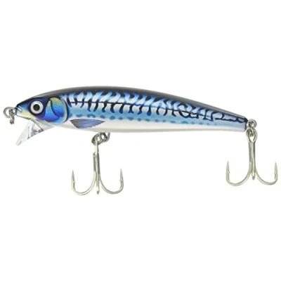 Abbildung von Rapala X Rap Magnum Cast Angelköder Angelzubehör Salzwasser Spinnköder für Friedfische und Raubfische Lauftiefe 1.2 1.5m Fischköder 10cm, 42g Hergestellt in Estland Silver Blue Mackerel