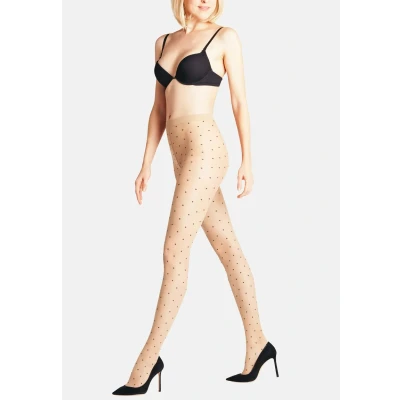 Abbildung von Falke Dot bicolor 15 denier transparent Strumpfhose Transparent, Damen, Größe: S/ M,