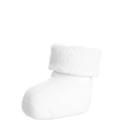 Abbildung von FALKE Unisex Baby Socken Erstling B SO Baumwolle einfarbig 1 Paar, Weiß (Off White 2040), 50 56
