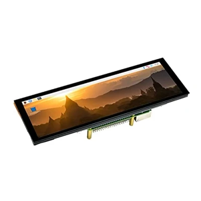 Abbildung von Waveshare 7.9inch Capacitive LCD HDMI Touch Control Panel 400x1280 Resolution IPS Screen with Toughened Glass Cover Supports All Versions of Raspberry Pi Jetson Nano Windows 7.9Zoll Mini Bildschirm