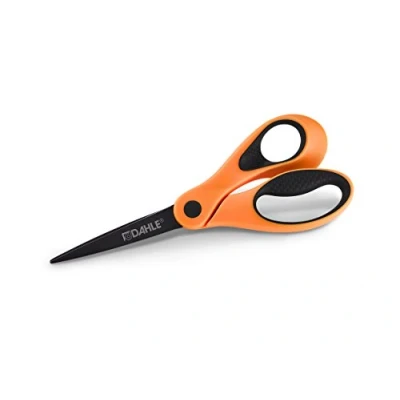 Abbildung von Dahle Color ID Papierschere (für Rechtshänder, 21 cm) funny orange