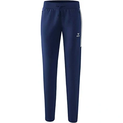 Abbildung von Erima Damen Squad Arbeits Trainingshose, New Navy/Silver Grey, 38 EU