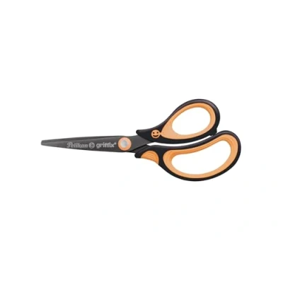 Abbildung von Pelikan 819077 griffix Schulschere spitz, für Rechtshänder, NeonBlack, 1 Stück