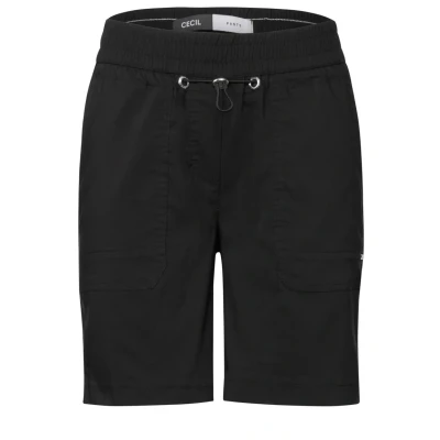 Abbildung von CECIL Damen 3716349 Shorts im Loose Fit, Schwarz, S