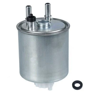 Abbildung von FEBI BILSTEIN 108735 Kraftstofffilter Leitungsfilter, mit Wasserablassschraube, Anschluss für Wassersensor Dichtring RENAULT: LAGUNA 3