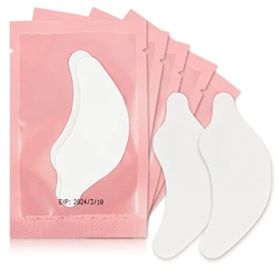 Abbildung von Lunamoon Augenpads für Wimpernverlängerung Wimpern Pads Pad Eyelash Färben Wimpernlifting Eye Gel Patch for Extensions 50Paar(Dolphin Pink)