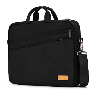 Abbildung von bagasin Laptoptasche Laptop Aktentasche Passt bis zu 17 17,3 Zoll Erweiterbare Wasserdichte Schultertasche Umhängetasche Tragetasche Notebooktasche PC Computer Tasche