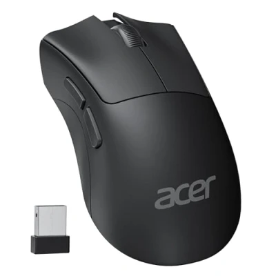 Abbildung von acer Funkmaus für Laptop, 1200 DPI Ergonomische Maus Kabellos Büro mit 2,4GHz USB A Empfänger, 5 Tasten Funkmaus, Wireless Mouse Kompatibel PC, Desktop Schwarz