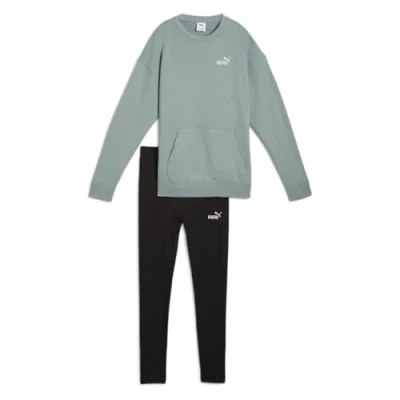 Abbildung von PUMA Damen Relaxed Sweat Suit TR Gestrickte Anzüge, Green Moon,