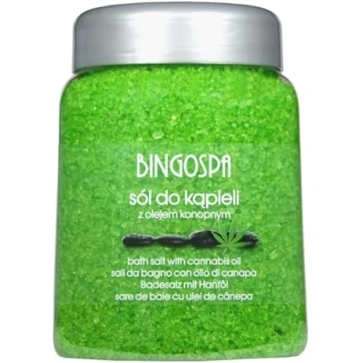 Abbildung von Badesalz mit Hanföl 850g BINGOSPA
