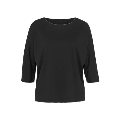 Abbildung von Lascana 3/4ARM Langarmshirt, Damen, Größe: 40/42, Schwarz