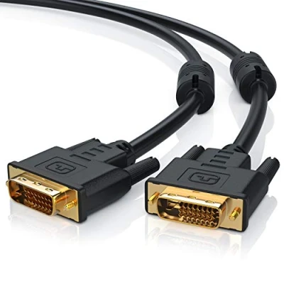 Abbildung von CSL 2m DVI zu Kabel Dual Link 24 1 vergoldete Kontakte HDTV Auflösungen bis 2560x1600 2X Ferritkern verzinnte OFC Kupferleiter x.v.Color