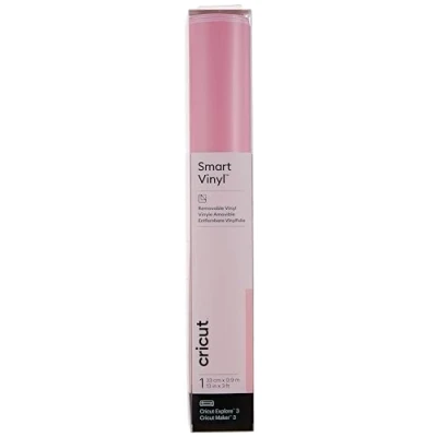 Abbildung von Cricut 2008639 Smart Vinyl Removable 1 sheet 33cm x Light Pink, 0.9m (3ft)