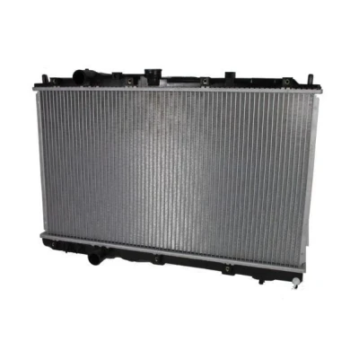 Abbildung von THERMOTEC D75004TT Kühler, Motorkühlung Kunststoff, Aluminium für Fahrzeuge mit/ohne Klimaanlage 375 683 17 Schaltgetriebe Kühlrippen gelötet