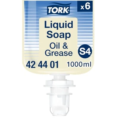 Abbildung von Tork fettlösende Flüssigseife S4, dermatologisch getestet, 6 x 1.000 ml, 424401
