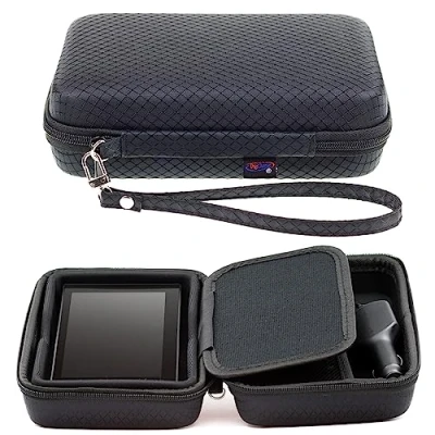 Abbildung von Digicharge Navi Hülle Hart Tasche für Garmin DriveSmart 66 65 60LM 61 LMT S Drive 61LMT Campervan mit Tragegurt und Zubehörfach