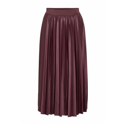 Abbildung von VILA Vinitban MIDI Alinienrock, Damen, Größe: XL, Fig