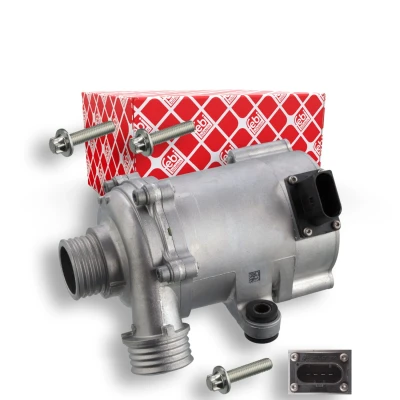 Abbildung von FEBI BILSTEIN 103680 Wasserpumpe mit Schrauben elektrisch, elektromagnetisch BMW: 5 Saloon, 3 Touring