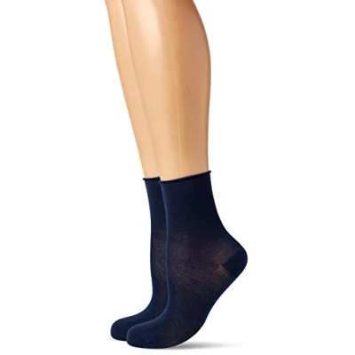 Abbildung von Camano Damen 2281 Socken, Blau (Blue 0030), 39/42 (2er Pack)