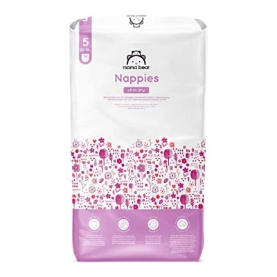 Abbildung von Amazon Marke: Mama Bear Ultra Dry Windeln Größe 5 (10 16 kg), Weiß, 76 Stück (1 er Pack)