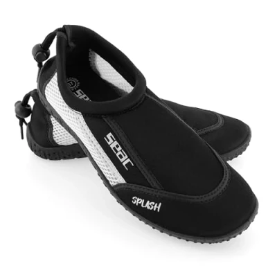 Abbildung von SEAC Splash, Strandschuhe für Erwachsene und Kinder, schnell trocknend, Schuhe Meer, Strand Pool, Schwarz/Weiß, 28