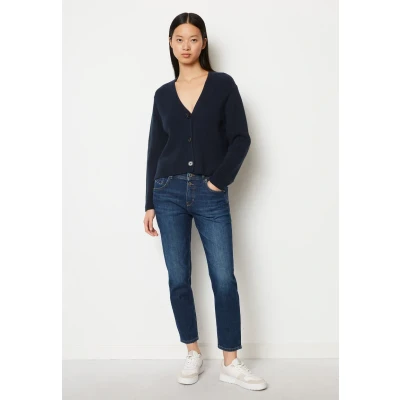 Abbildung von Marc O&#039;Polo Cardigan Longsleeve Vneck Strickjacke, Damen, Größe: XXS, Night sky