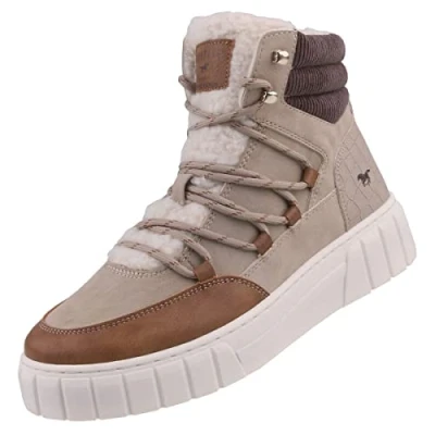 Abbildung von MUSTANG Damen 1446 601 Sneaker High Top, Taupe, 37 EU
