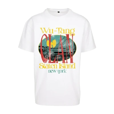 Abbildung von Mister Tee WU TANG Staten Island Oversize Tshirt print, Herren, Größe: XXL, White