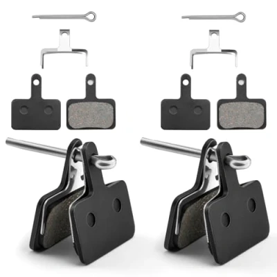 Abbildung von GlasFlength Bremsbeläge Fahrrad für Shimano 4 Paar, Scheibenbremsbeläge B01S B05S High Performance Bike Beläge Halbmetall Leise Resin M515 C601 M415 M475 M495 M465 M510 M525 M575 M375